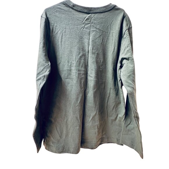 Old Navy Biggie Smalls Graphic Long Sleeve T-Shirt Olive Green Size M Cotton Ble - Picture 3 of 5